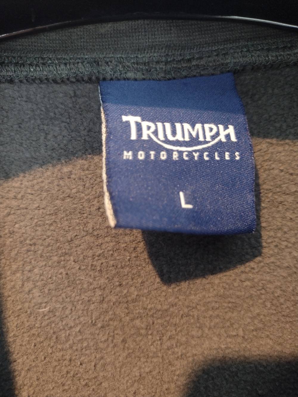 Triumph Navy and Charcoal Logo Tag Sweatshirt - Picture 3 of 8